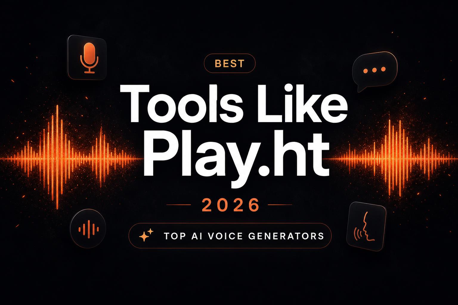 Best Tools Like Play.ht in 2026 (Top 8 AI Voice Generators)